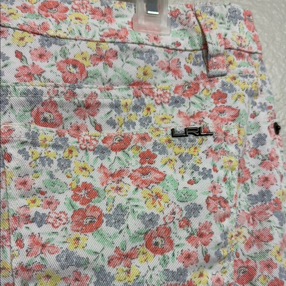 Ralph Lauren Floral Denim Mid Rise Women's Shorts - Picture 5 of 5